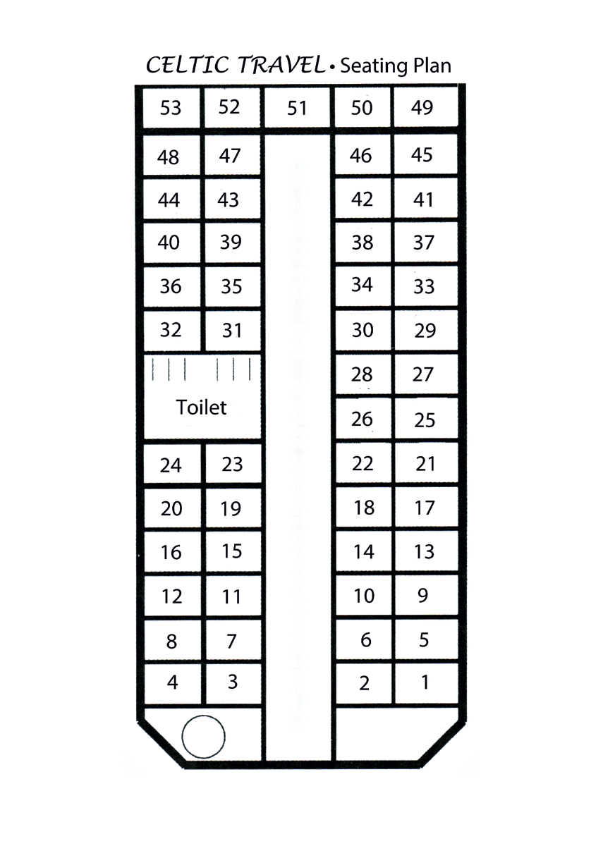 Example Coach Seating Plan